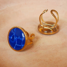 Charger l'image dans la galerie, Bague - Bleu marbré