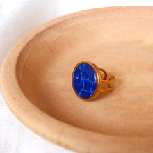 Charger l'image dans la galerie, Bague - Bleu marbré