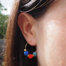 Charger l&#39;image dans la galerie, Boucles d&#39;oreilles Mini Benben - Tricolore
